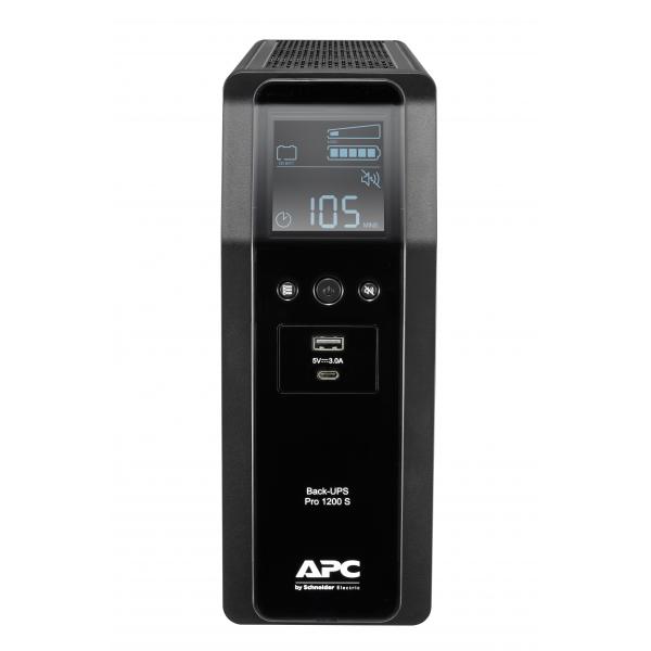 APC BACK UPS PRO BR 1200VA gruppo di continuità [UPS] A linea interattiva 1,2 kVA 720 W 8 presa[e] AC (B-UPS PRO 1200VA/720W TOWER 230V 8X)