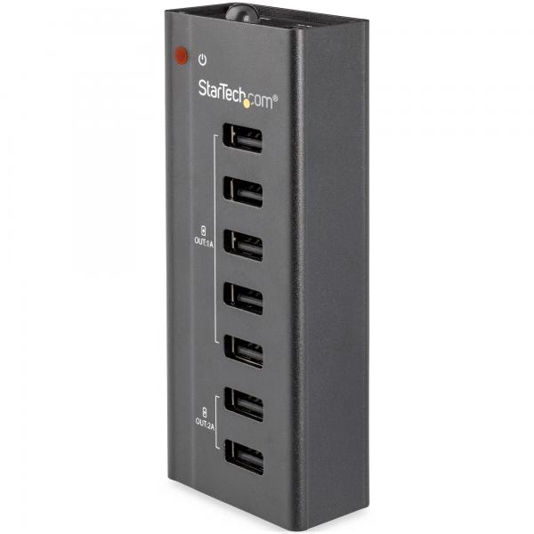 StarTech.com Stazione Ricarica a 7 porte USB con 5x Porte 1A e 2x Porte 2A (7 PORT USB CHARGING STATION - 5X 1A PORTS AND 2X 2A PORTS)