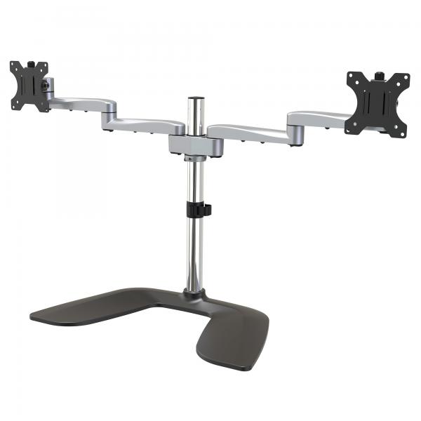 StarTech.com Supporto Doppio Monitor - Snodabile - Acciaio e Alluminio (DUAL MONITOR STAND DESK MOUNT - ERGONOMIC VESA MOUNT STAND)
