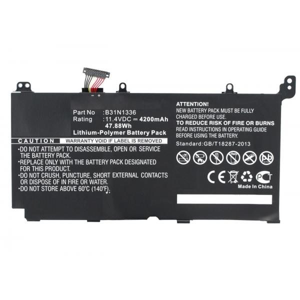 CoreParts MBXAS-BA0034 ricambio per laptop Batteria (Laptop Battery for Asus - 44.46Wh 11.4V 3900mAh 44.46Wh - Li-Pol 11.4V 3900mAh Black, R553LF, R553LN, R553LN-DM123H, R553LN-DM553H, - Warranty: 12