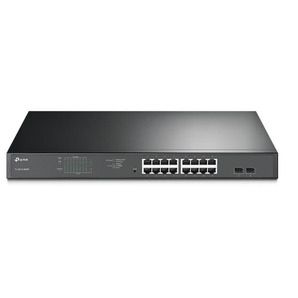TP-Link TL-SG1218MPE Gestito L2 Gigabit Ethernet [10/100/1000] Supporto Power over Ethernet [PoE] 1U Nero (TP-Link TL-SG1218MPE 18-Port Metal Gigabit Easy Smart PoE Switch with 16-Port PoE+ [250W])