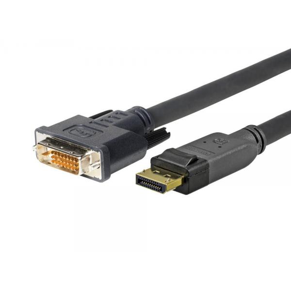 Vivolink PRODPDVI4K2 cavo e adattatore video 2 m DisplayPort DVI-D Nero (PRO DISPLAYPORT - DVI 24+1 - . - Warranty: 1188M)