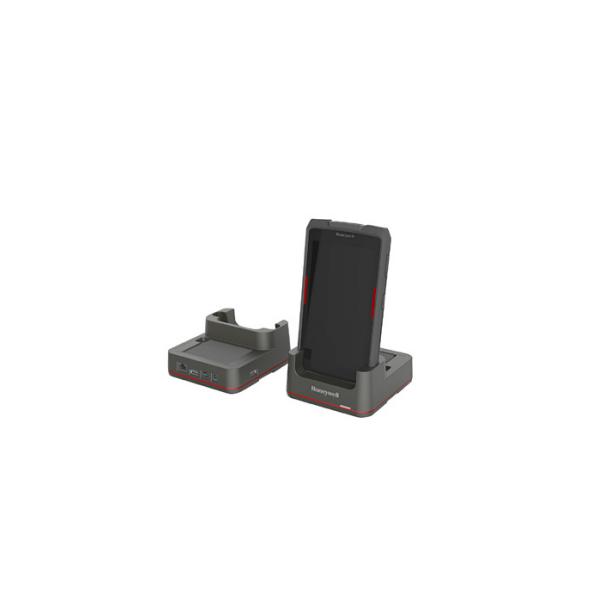 Honeywell EDA71-EB-0 docking station per dispositivo mobile Computer portatile Nero, Rosso (Communications home base - spare battery charge slot - 1 x Ethernet, 3 x USB host type A, 1 x USB client ty