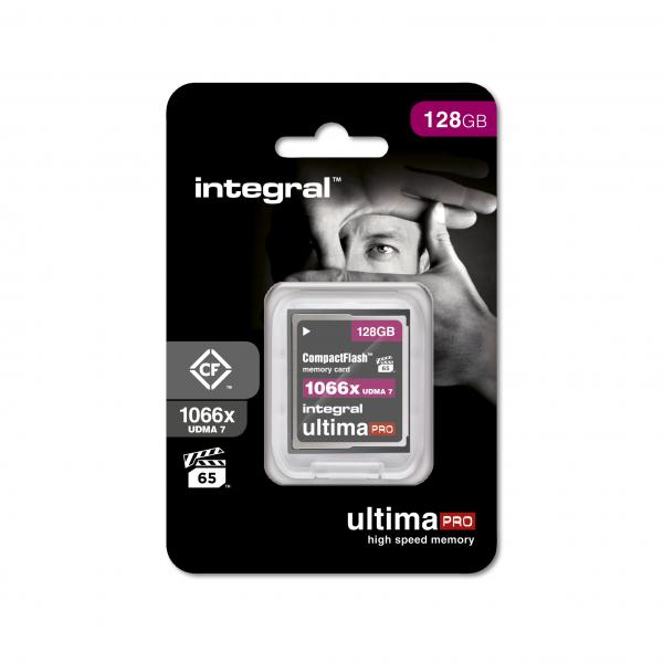 Integral INCF128G1066X memoria flash 128 GB CFast (128GB COMPACT FLASH MEMORY CARD CF UDMA 7 VPG-65 UP TO R-160 W-135 1066X INTEGRAL)