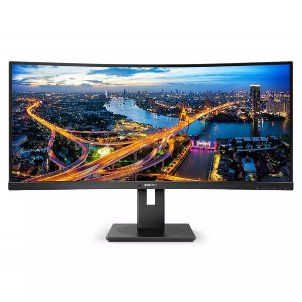 Philips B Line 345B1C/00 Monitor PC 86,4 cm [34] 3440 x 1440 Pixel Quad HD LCD Nero (Philips 345B1C - Monitor a LED - curvato - 34 - 3440 x 1440 WQHD @ 100 Hz - VA - 300 cd/m? - 3000:1 - 5 ms - 2xHDM