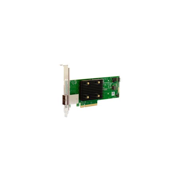 Broadcom HBA 9500-8e scheda di interfaccia e adattatore Interno SAS (Broadcom HBA 9500-8e Tri-Mode - Storage controller - 8 Channel - SATA 6Gb/s / SAS 12Gb/s / PCIe 4.0 [NVMe] - PCIe 4.0 x8)