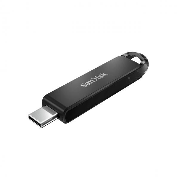 SanDisk Ultra unità flash USB 128 GB USB tipo-C 3.2 Gen 1 [3.1 Gen 1] Nero (SanDisk Ultra - USB flashdrive - 128 G)