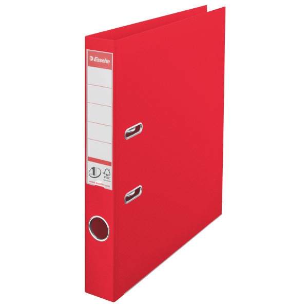 Esselte 624072 raccoglitore ad anelli A4 Rosso (LAF No1 Vivida FSC PP A4/50 Re)