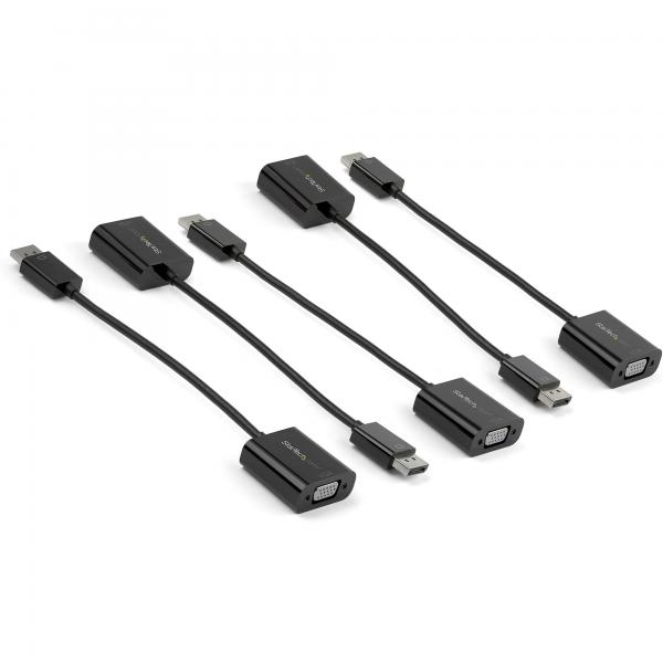 StarTech.com Adattatore DisplayPort a VGA - 1920x1200 - Confezione da 5 unità (5PK DISPLAYPORT TO VGA ADAPTER - DP1.2 VGA VIDEO CONVERTER DONGLE)