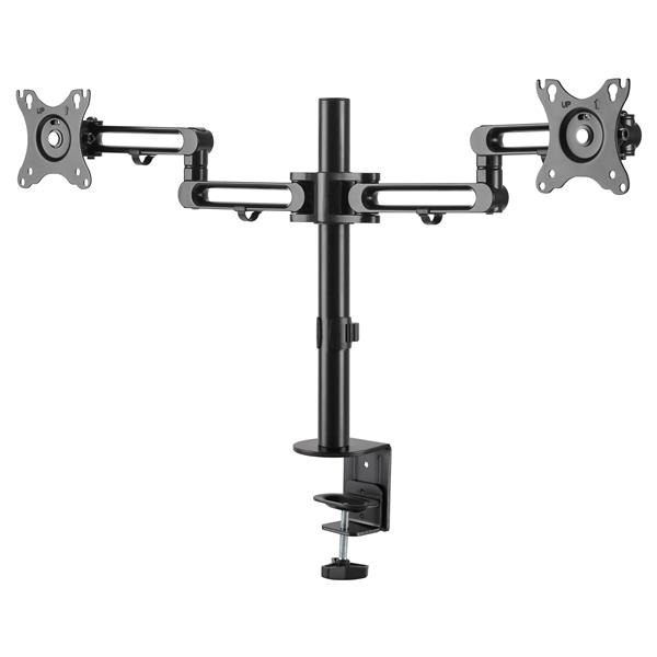 StarTech.com Staffa per due monitor con montaggio su scrivania - Articolabile - Alluminio (DESK MOUNT DUAL MONITOR ARM - ERGONOMIC VESA MOUNT STAND)
