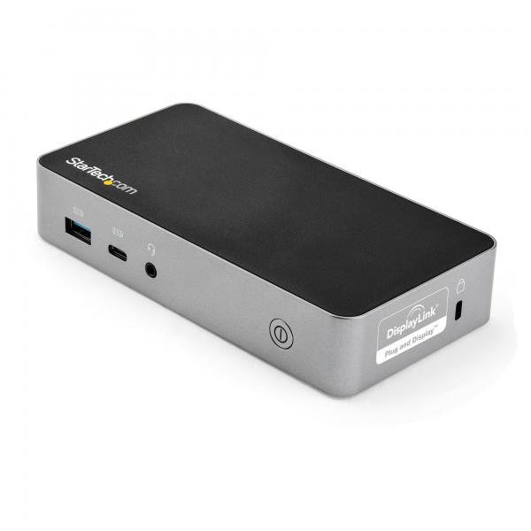 StarTech.com USB-C Dock - Docking Station per laptop Doppio Monitor HDMI 1080p - Power Delivery 65W - 1x USB-C, 3x USB-A, Ethernet - Doppio display video USB 3.1 Gen 1 Type-C Dock - Mac e Windows (St