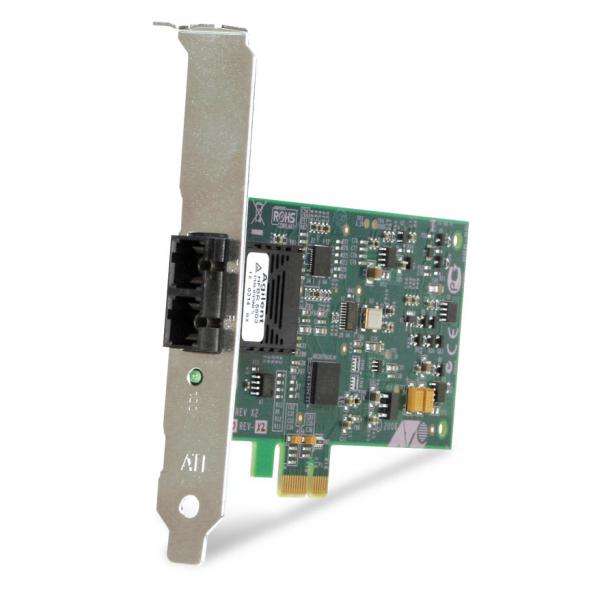 Allied Telesis 100FX Desktop PCI-e Fiber Network Adapter Card w/PCI Express, Federal & Government 100 Mbit/s (100FX/ST PCIE ADAPTER CARD PXE - UEFI)
