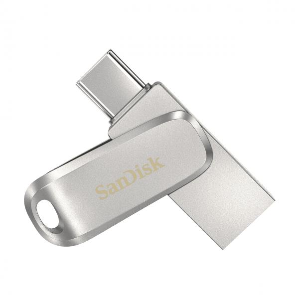 SanDisk Ultra Dual Drive Luxe unità flash USB 1 TB USB Type-A / USB Type-C 3.2 Gen 1 [3.1 Gen 1] Acciaio inox (SANDISK 1 TB SANDISK Ultra Dual Drive Luxe Type C)