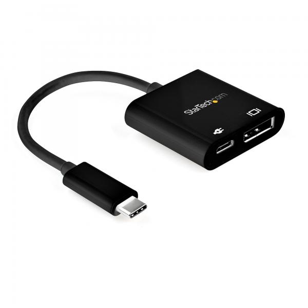 StarTech.com Adattatore da USB C a DisplayPort con Power Delivery - Convertitore Video 8K 60Hz/4K 120Hz USB Tipo C a DP 1.4 - Pass-Through PD 60W - HBR3 - Compatibile Thunderbolt 3 (USB C TO DISPLAYP