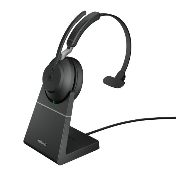 Jabra Evolve2 65 Auricolare Wireless A Padiglione Ufficio USB tipo A Bluetooth Base di ricarica (Jabra Evolve2 65 MS Mono - Headset - on-ear - convertible - Bluetooth - wireless - USB-A - noise isola
