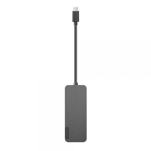 Lenovo 4X90X21427 replicatore di porte e docking station per laptop USB 3.2 Gen 2 [3.1 Gen 2] Type-C Grigio (LENOVO USB-CTO4PORTS USB-A HUB - .)
