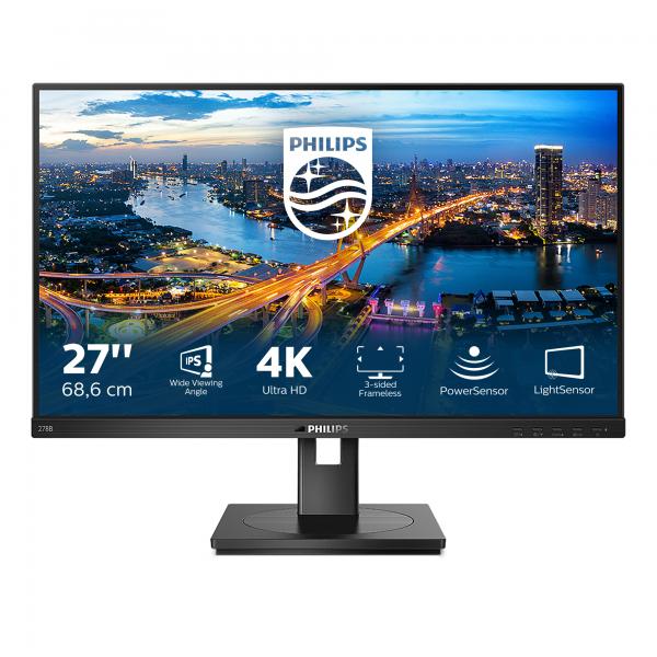 Philips B Line 278B1/00 Monitor PC 68,6 cm [27] 3840 x 2160 Pixel 4K Ultra HD LED Nero (Philips B Line 278B1 - Monitor a LED - 27 - 3840 x 2160 4K @ 60 Hz - IPS - 350 cd/m? - 1000:1 - 4 ms - 2xHDMI,