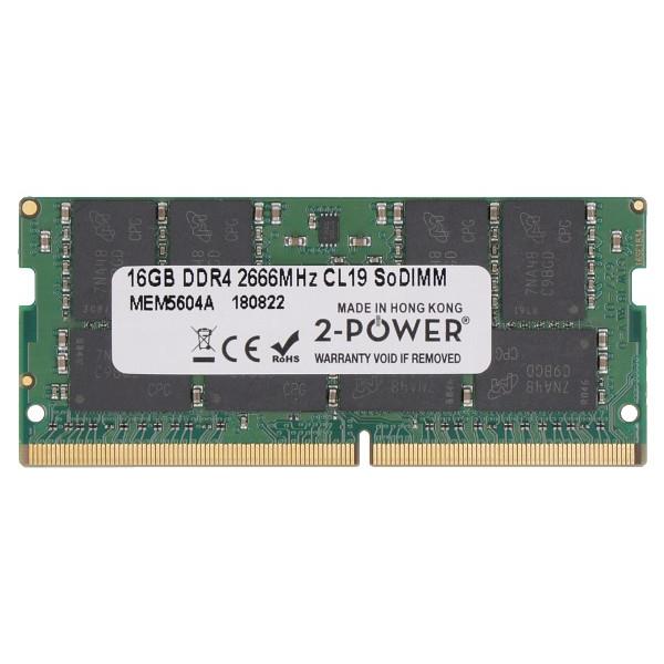 2-Power 2P-AA297490 memoria 16 GB 1 x 16 GB DDR4 260-pin SO-DIMM (16GB DDR4 2666MHz CL19 SoDIMM)