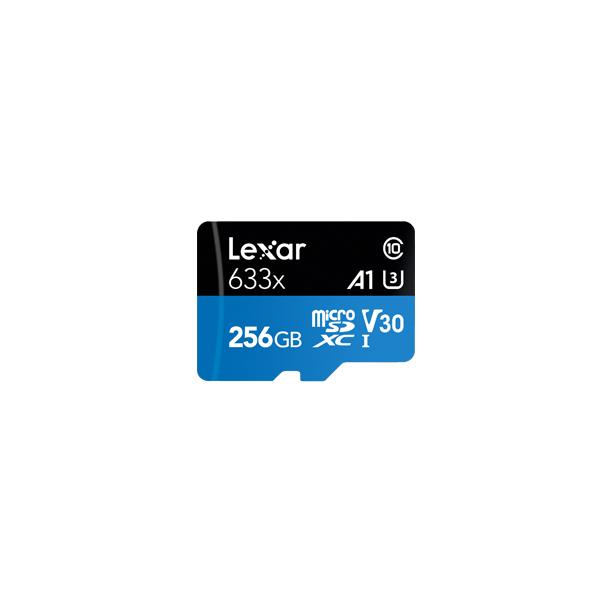 Lexar 633x 256 GB MicroSDXC UHS-I Classe 10 (Lexar 633x MicroSD Card w/adapter 256GB)