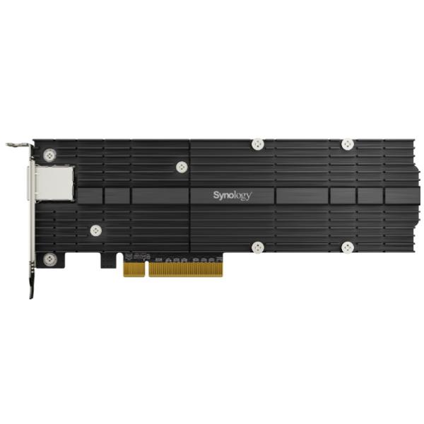 Synology E10M20-T1 scheda di interfaccia e adattatore Interno PCIe (Synology E10M20-T1 PCIe card combining 10GbE and M.2 SSD caching capabilities; 1 x 10GbE RJ45 port; Dual M.2 NVMe 22110 / 2280 slot