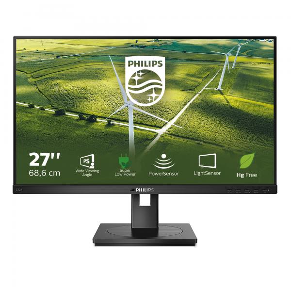 Philips B Line 272B1G/00 Monitor PC 68,6 cm [27] 1920 x 1080 Pixel Full HD LED Nero (Philips B Line 272B1G - Monitor a LED - 27 - 1920 x 1080 Full HD [1080p] @ 75 Hz - IPS - 250 cd/m? - 1000:1 - 4 ms