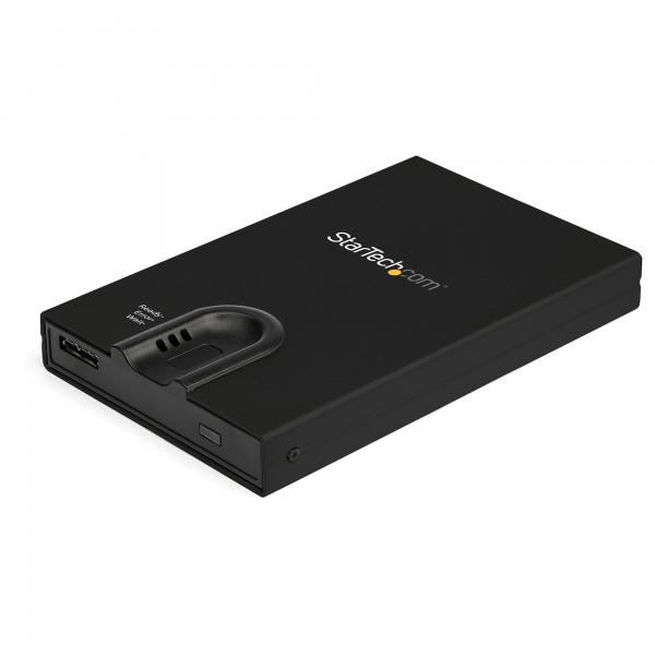 StarTech.com Box esterno hard disk con crittografia - Accesso tramite impronta digitale - Per unità SATA da 2,5 (ENCRYPTED HARD DRIVE ENCLOSURE - FINGERPRINT ACCESS 2.5 SATA)