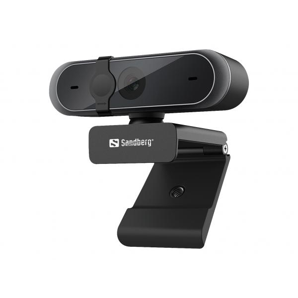 Sandberg USB Webcam Pro (USB Webcam Pro - USB Webcam Pro, 5 MP, 2592 x - 1944 pixels, 30 fps, 1920x1080@30fps,2595x1944@30fps, 1080p, 80? - Warranty: 60M)