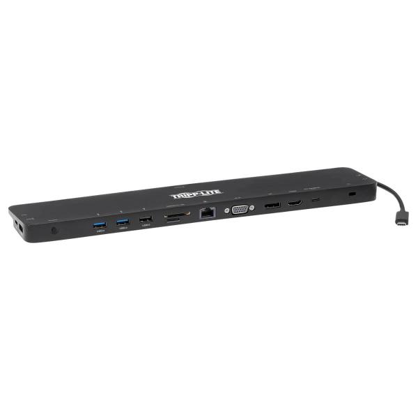 Tripp Lite U442-DOCK7D-B replicatore di porte e docking station per laptop Cablato USB 3.2 Gen 1 [3.1 Gen 1] Type-C Nero (Usb-c dock, triple display - 4k hdmi & dp, vga, usb 3.2 gen 1, usb-a/c hub, g