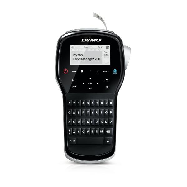 DYMO LabelManager 280 kit etichettatrice portatile ricaricabile § tastiera QWERTY § con custodia e 2 nastri per etichette D1 (LABELMANAGER 280 KIT QWERTY - IN)