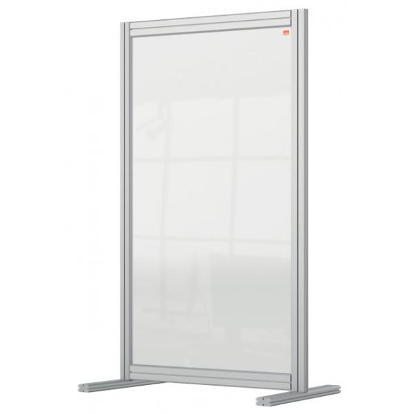 Nobo 1915493 bacheca magnetiche e accessori Grigio, Trasparente (Nobo 1915493 Premium Plus Desk Divider 600x1000mm Acrylic)