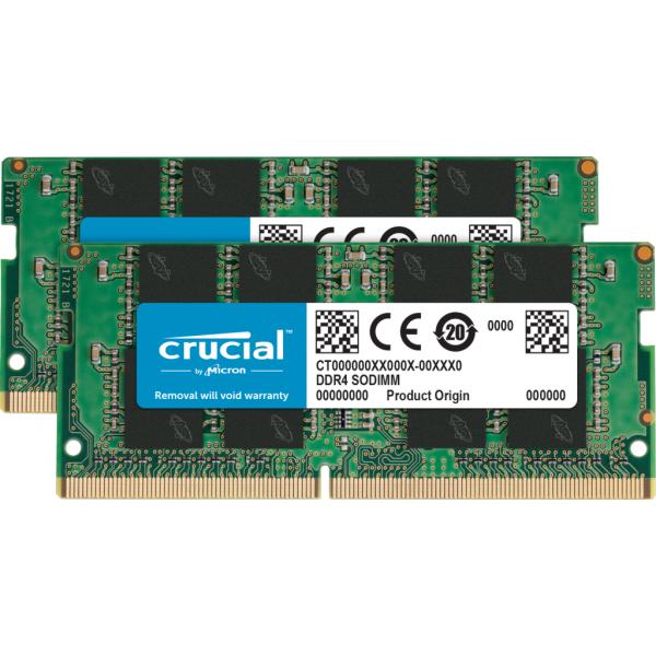 Crucial CT2K16G4SFRA32A memoria 32 GB 2 x 16 GB DDR4 260-pin SO-DIMM (32GB [16GBx2] Crucial DDR4 PC4-25600 3)