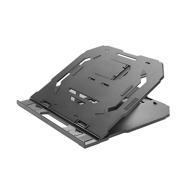 Lenovo GXF0X02619 supporto per laptop Supporto per computer portatile Nero (2-IN-1 LAPTOP STAND - GXF0X02619, Notebook stand, - Black, -40 - 60 ?C, 20 - 95%, 290.6 mm, 265.6 mm - Warranty: 12M)