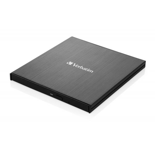Verbatim 43886 Masterizzatore CD/DVD Esterno - USB 3.2 Gen1 Type-C (VERBATIM EXTERNAL SLIMLINE CD/DVD WRITER USB 3.2 Gen 1)