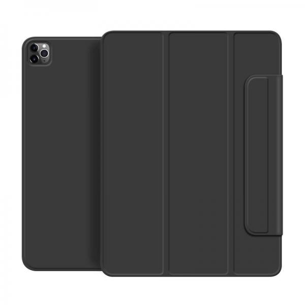 eSTUFF ES682195-BULK custodia per tablet Custodia a libro Nero (iPad 12.9 Pro 2022/2021/2020 - COLORADO Magnet Case. Black - with pencil holder flap - Warranty: 24M)