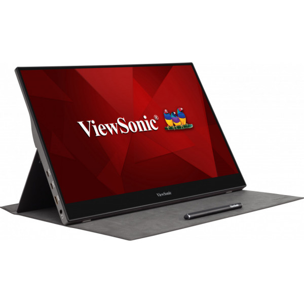Viewsonic TD1655 Monitor PC 39,6 cm [15.6] 1920 x 1080 Pixel Full HD LED Touch screen Multi utente Nero, Argento (TD1655 16IN 16:9 LED MONITOR - 1920X1080 HDMA 2 USB TYPE C)