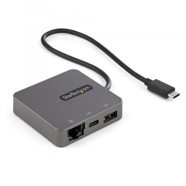 StarTech.com Adattatore multiporta USB-C a HDMI e VGA - Docking station USB 3.1 Gen 2 10Gbps - Cavo da 29 cm (USB C MULTIPORT ADAPTER USBC - 4K HDMI USB MINI TRAVEL DOCK)