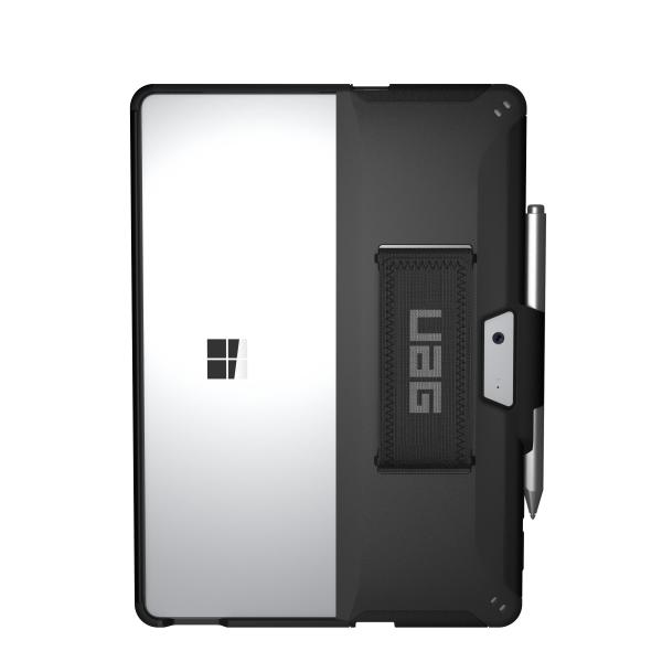 Urban Armor Gear Scout 25,4 cm [10] Cover Nero (UAG SCOUT HANDSTRAP CASE BLACK - F/ MICROSOFT SURFACE GO 2/GO)