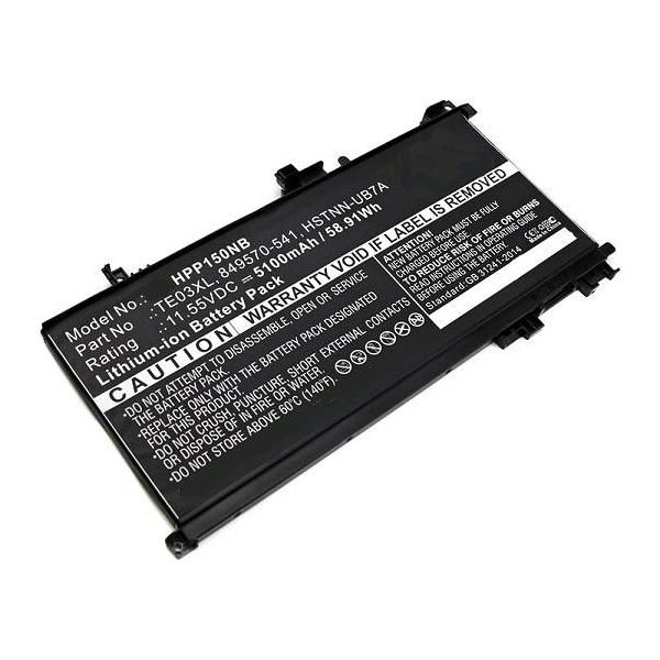 CoreParts MBXHP-BA0080 ricambio per laptop Batteria (Laptop Battery for HP 59.00Wh - 11.55V 5100mAh 59Wh Li-ion - 11.55V 5100mAh Black, Pavilion 15 UHD, Pavilion 15-BC - Warranty: 12M)