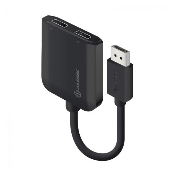 ALOGIC DP2DP-ADP cavo e adattatore video DisplayPort 2 x DisplayPort Nero (Alogic DisplayPort to Dual DisplayPort 1.2 Adapter - 4K - 30 [1Year warranty])