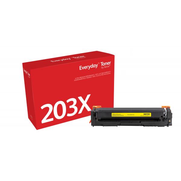 Toner Everyday™ di Xerox Giallo compatibile con HP 203X [CF542X], Alta capacità (TONER YELLOW HP 203X - XEROX EVERYDAY)