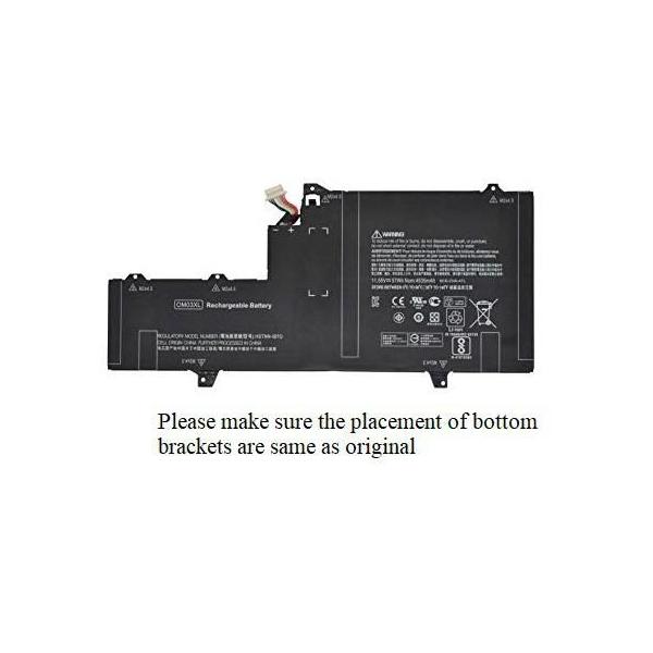 CoreParts MBXHP-BA0199 ricambio per laptop Batteria (Laptop Battery for HP 54.29Wh - 11.55V 4700mAh 54WH Li-Pol - 11.55V 4700mAh Black 863280-855 - Warranty: 12M)