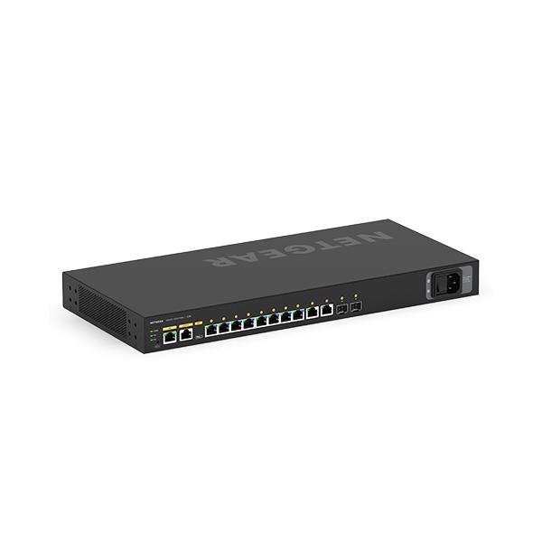 NETGEAR M4250-10G2F Gestito L2/L3 Gigabit Ethernet [10/100/1000] Supporto Power over Ethernet [PoE] 1U Nero (NETGEAR AV GSM4212P-100EUS M4250-10G2F-PoE+ Managed Switch 125W Budget 2 SFP AVB Support)
