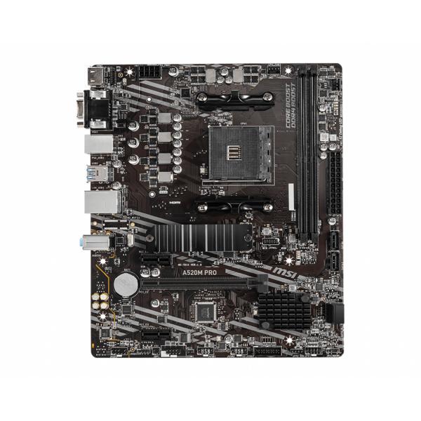 MSI A520M PRO scheda madre AMD A520 Socket AM4 micro ATX (MSI AM4 A520M PRO M-ATX)