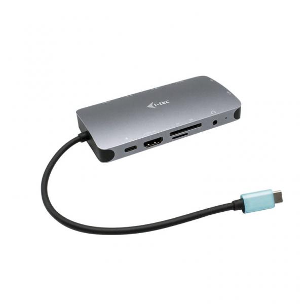 i-tec Metal USB-C Travel Nano Dock HDMI/VGA with LAN + Power Delivery 100 W ([On Promo] Multiport Apt HDMI 4K VGA USB C31NANODOCKVGAPD)