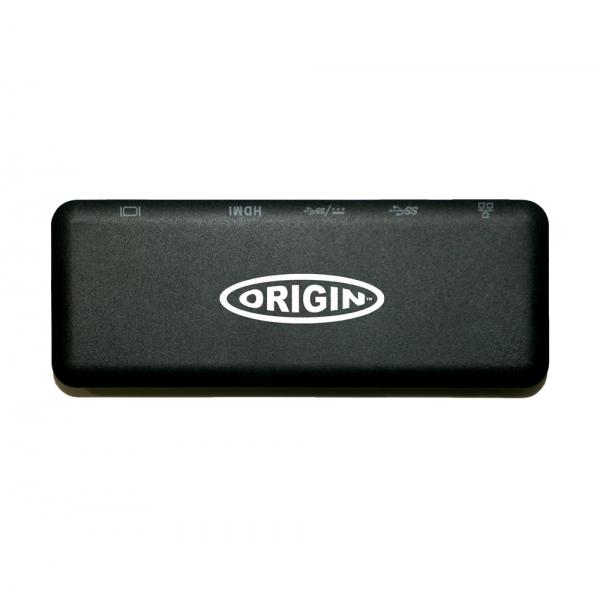 Origin Storage 4X90S9238-OS replicatore di porte e docking station per laptop USB 3.2 Gen 1 [3.1 Gen 1] Type-C Nero (Origin Storage Travel Dock USB-C 4K)