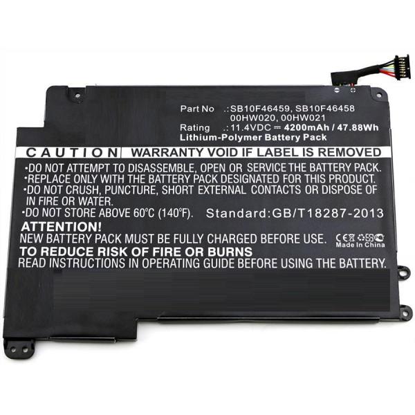 CoreParts MBXLE-BA0179 ricambio per laptop Batteria (Laptop Battery for Lenovo - 47.88Wh 11.4V 4200mAh 48Wh - Li-Pol 11.4V 4200mAh Black, ThinkPad Yoga 460 - Warranty: 12M)