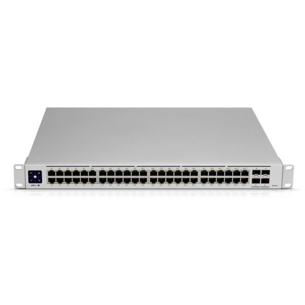 Ubiquiti UniFi USW-PRO-48 switch di rete Gestito L2/L3 Gigabit Ethernet [10/100/1000] 1U Argento (UniFi Professional 48Port Gigabit Switch with Lay)