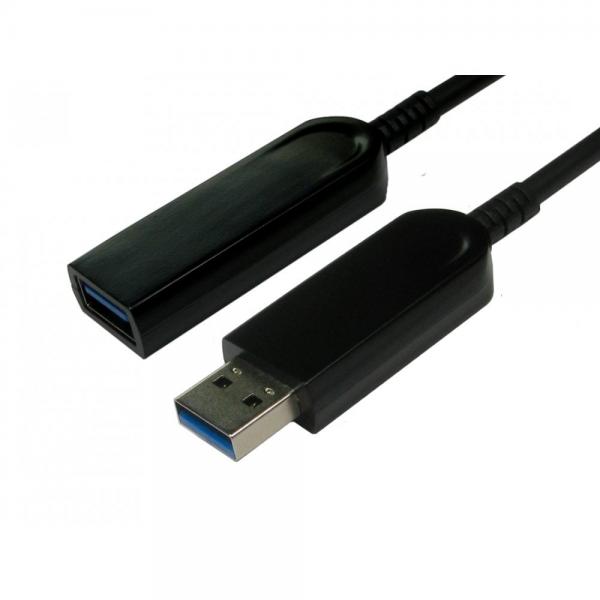 Cables Direct AOCUSB3-EXT010 cavo USB USB 3.2 Gen 1 [3.1 Gen 1] 10 m USB A 5 Gbit/s Nero (10m USB3.0 AOC Extension Cable)