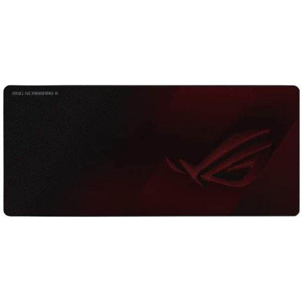 ASUS ROG Strix Scabbard II Tappetino per mouse per gioco da computer Nero, Rosso (ASUS ROG SCABBARD II PAD)