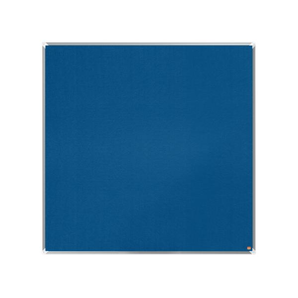 Nobo Premium Plus bacheca per appunti Interno Blu Alluminio (Nobo 1915190 Premium Plus Blue Felt Notice Board 1200x1200mm)